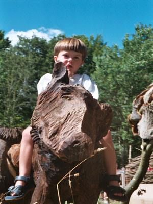 Wild Boar chainsaw commission, Celtic Harmony Camp, Hertfordshire '04