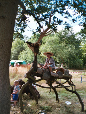 Branch Stag Sculpture, Celtic Harmony Camp, Herfordshire '04