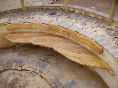 Bench at St.Christopher school, The sensory gardon, Bristol '06