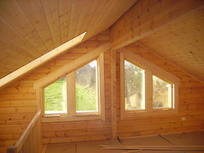 Log Cabin interior, Swansea '07